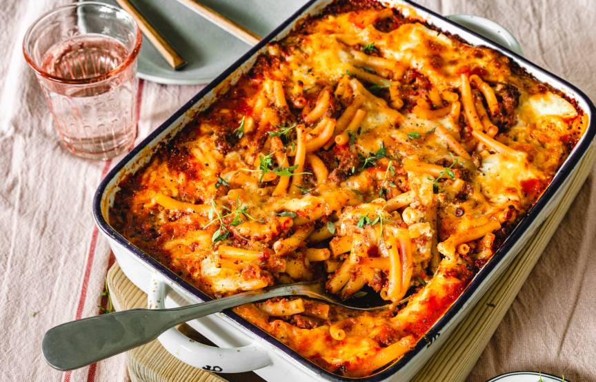 Ofen-Makkaroni alla Mamma - ohne Vorkochen