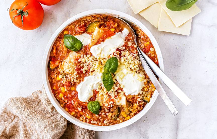 Schnelle One Pot Lasagne