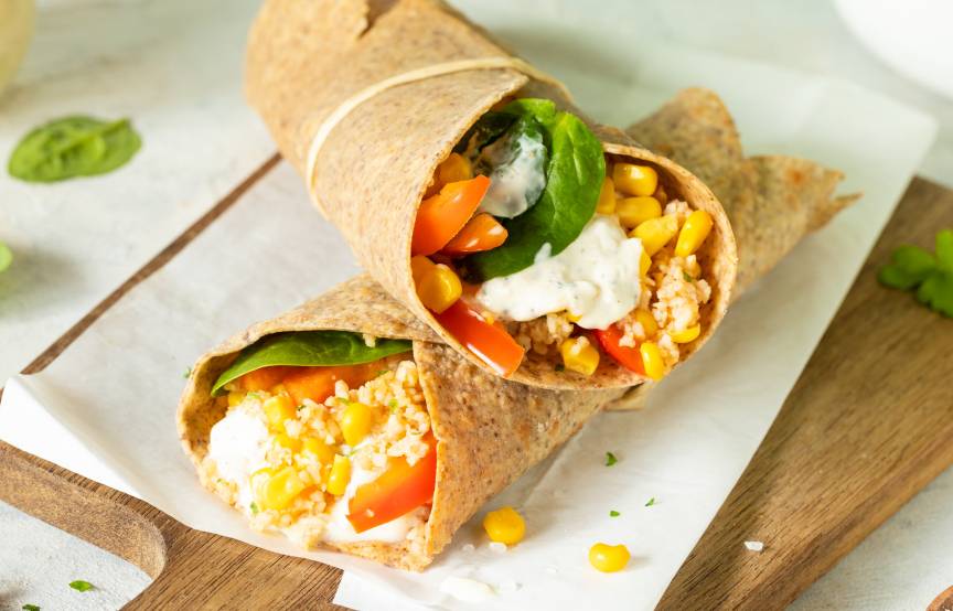 Bulgur-Salat-Wrap