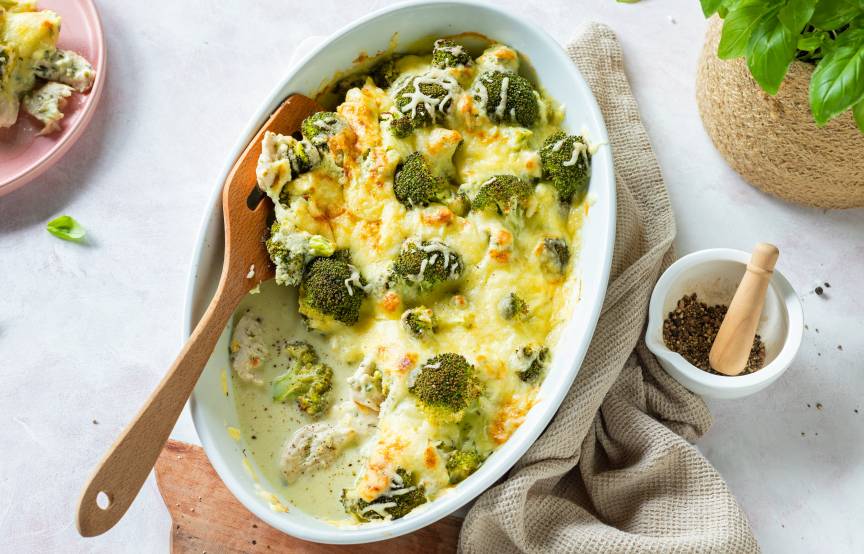 Hähnchen-Brokkoli-Auflauf