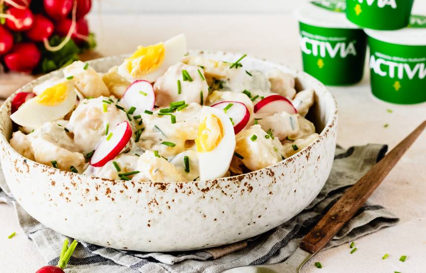 Leichter Kartoffelsalat mit Joghurt