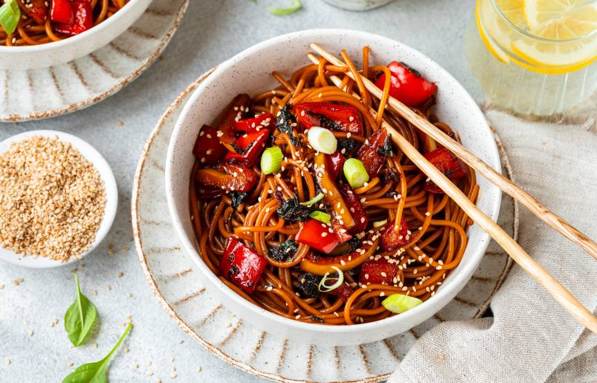 Blitzschnelle Spaghetti-Teriyaki