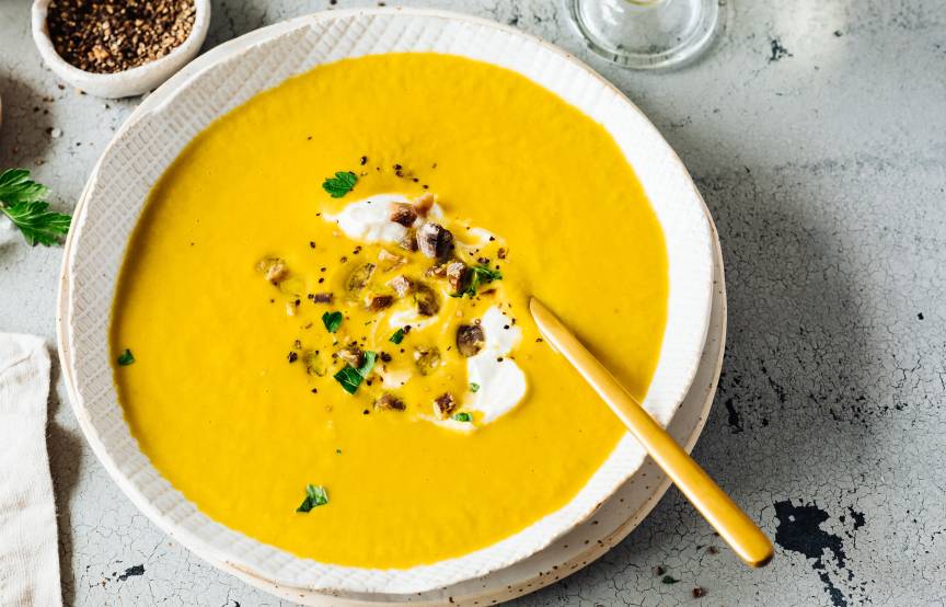 Cremige Maronensuppe