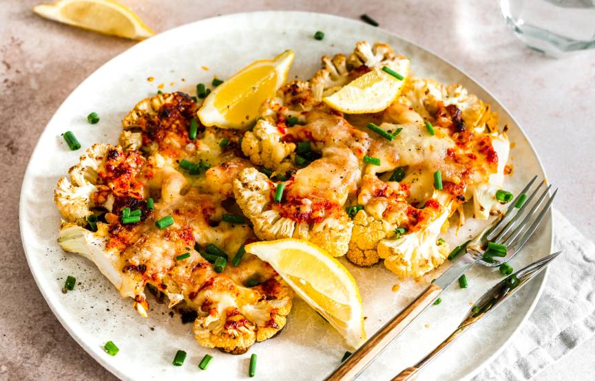 Low-Carb-Blumenkohl-Schnitzel