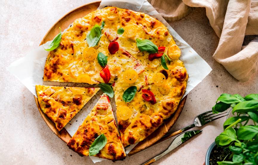 Low-Carb-Schüttelpizza