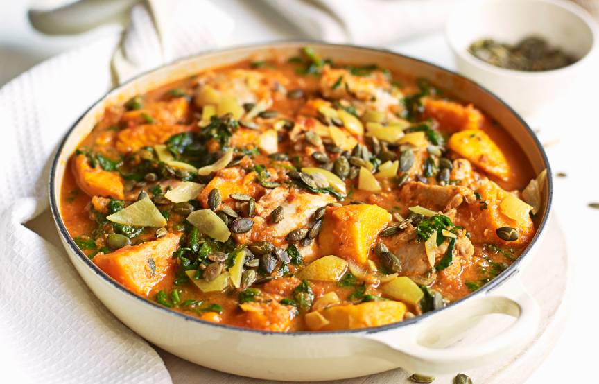 Süßkartoffel-Hähnchen-Curry