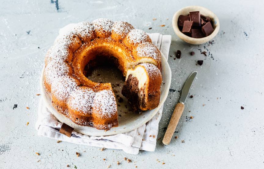 Saftiger Marmorkuchen