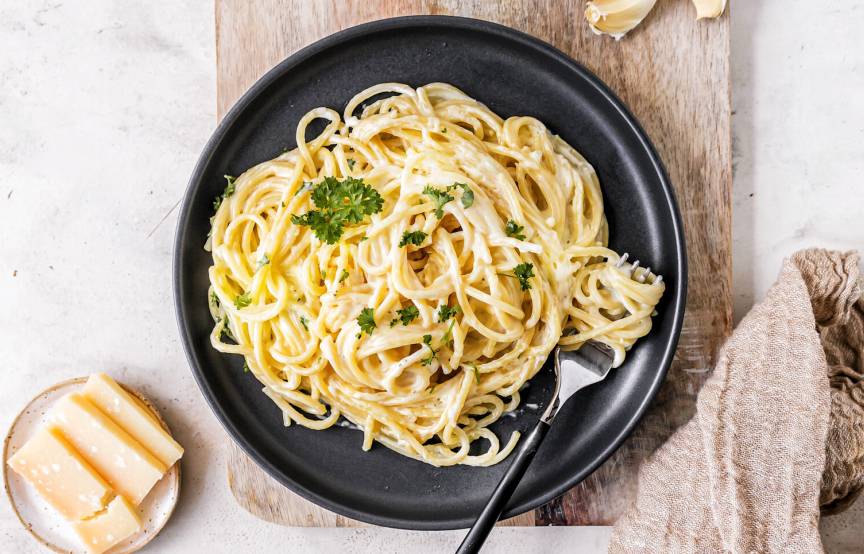 Knoblauch-Parmesan-Pasta