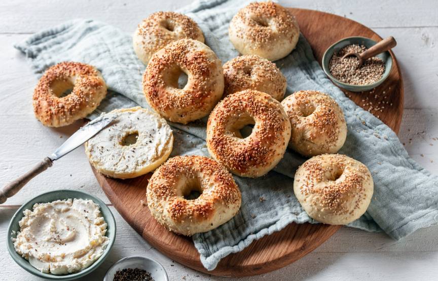 Original New-York-Bagels ganz einfach über Nacht