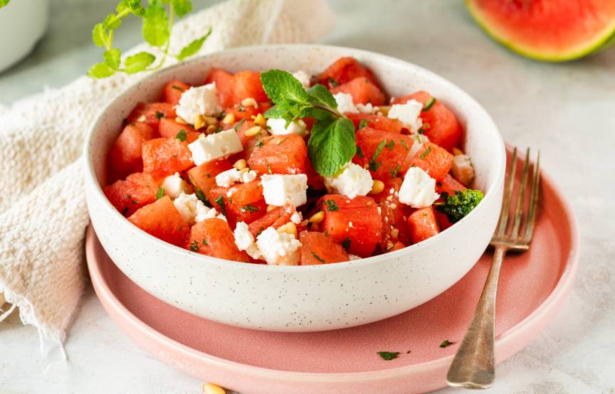 Wassermelonen-Feta-Salat