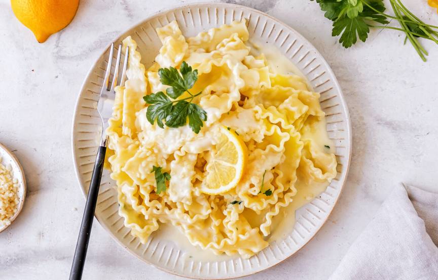 Knoblauch-Zitronen-Pasta