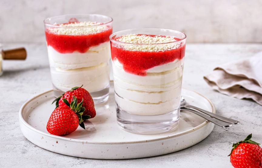 Spaghetti-Eis Dessert