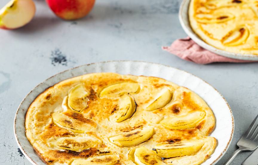 Klassische Apfelpfannkuchen