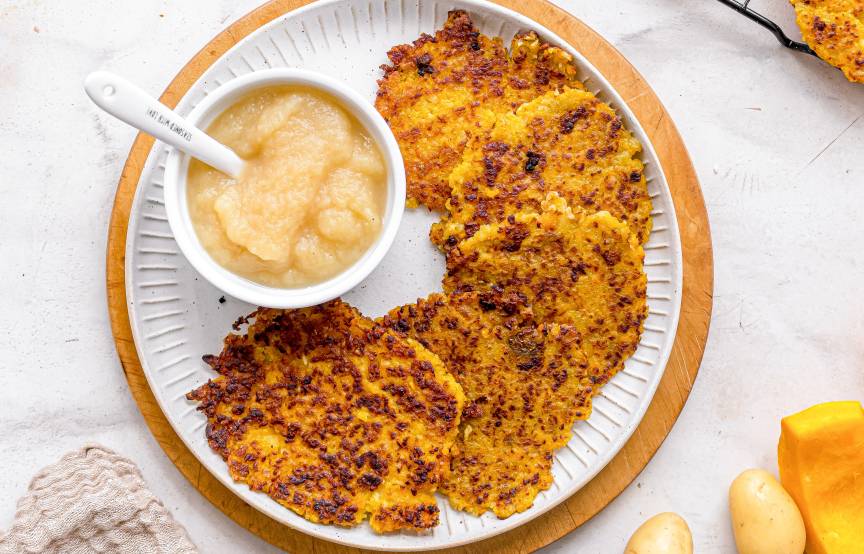 Kürbis-Kartoffel-Puffer