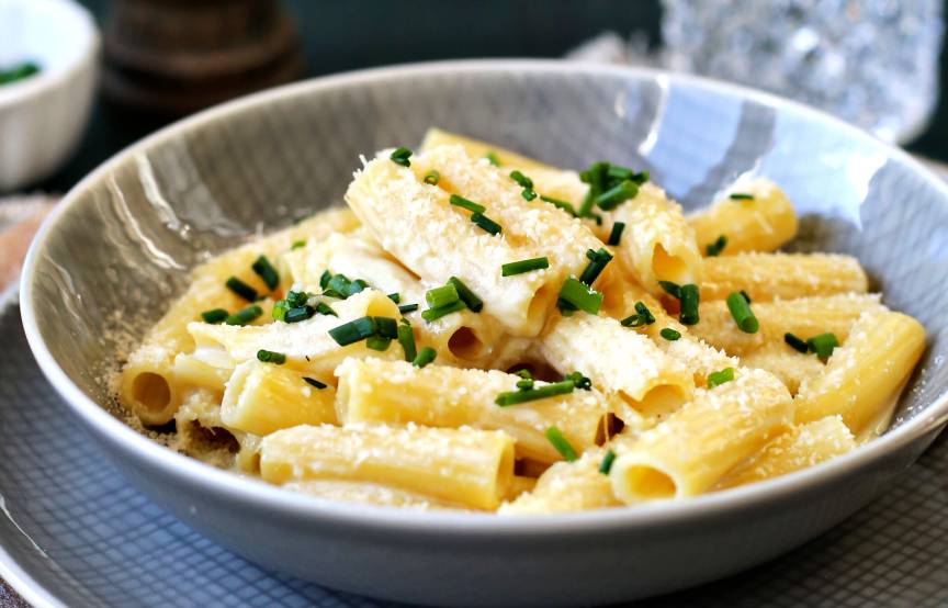 Cremige Pasta quattro formaggi