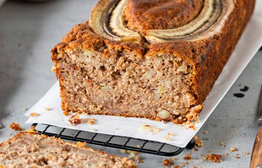 Dinkel-Bananenbrot ohne Zucker