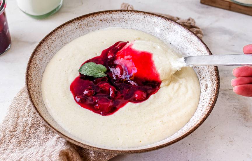 High Protein Grießpudding Vanille