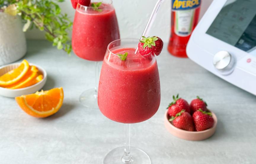 Frozen Erdbeer Aperol