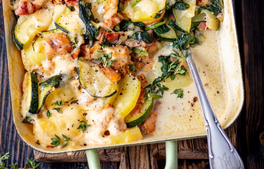Kartoffelauflauf „alles geht" – ohne Vorkochen