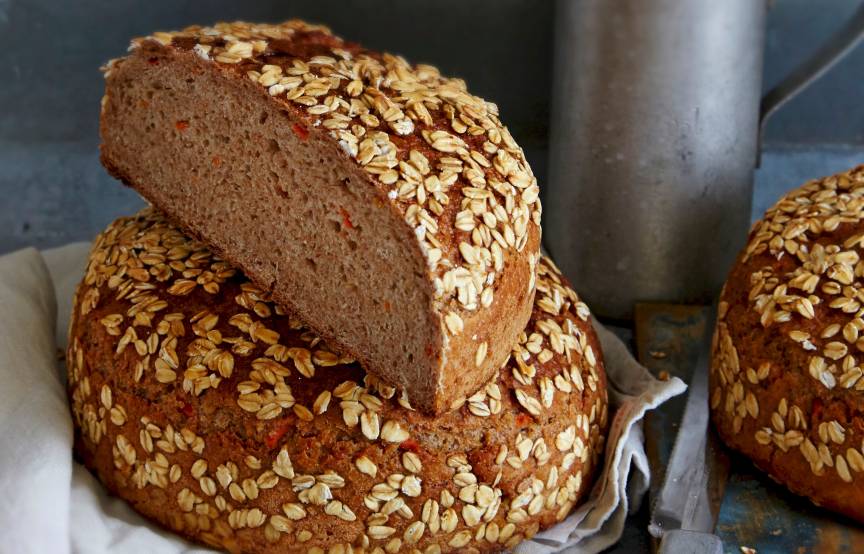 Fitnessbrot mit Dinkel und Karotten