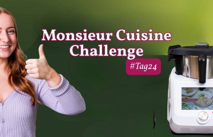 Junge Frau neben Monsieur Cuisine – Challenge Tag 24
