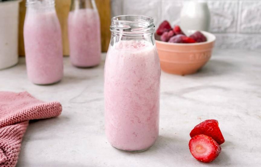 Erdbeermilch - besser als gekauft