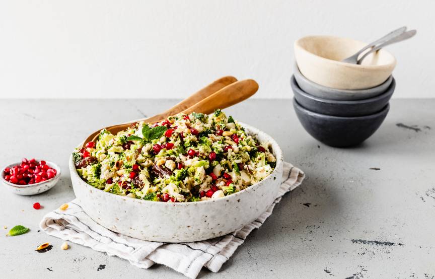 Orientalischer Brokkolisalat mit Feta