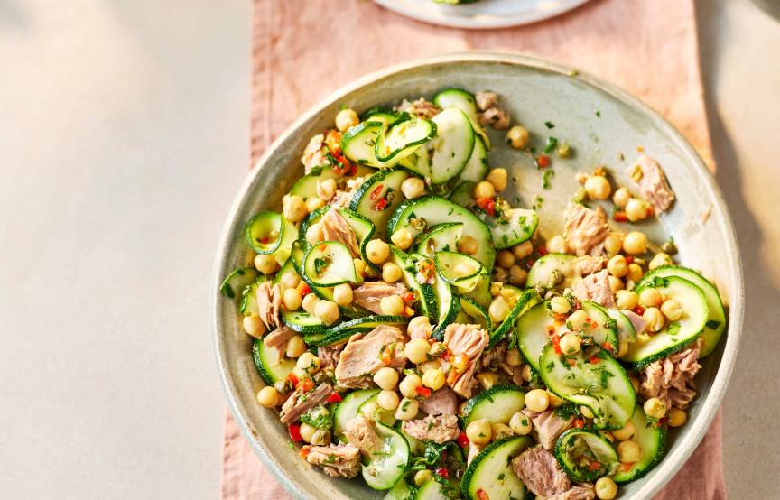 Schneller Zucchini-Thunfisch-Salat