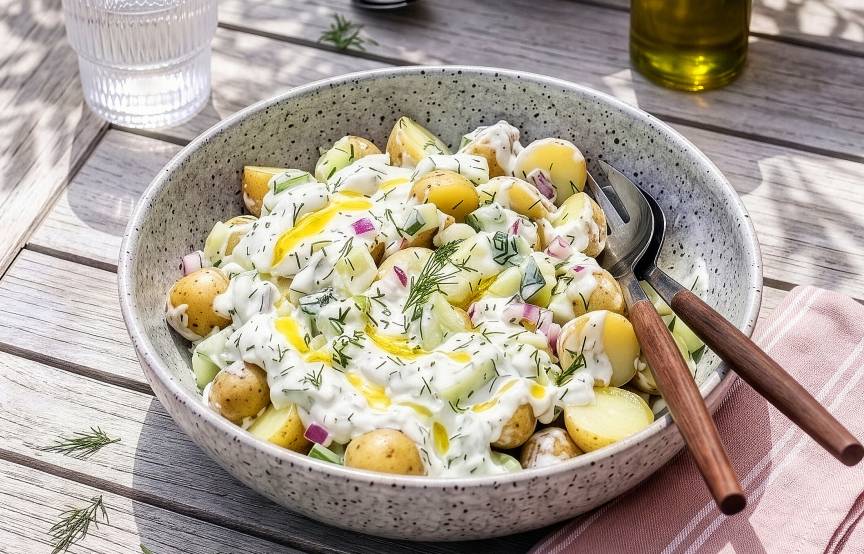 Griechischer Kartoffel-Zaziki-Salat