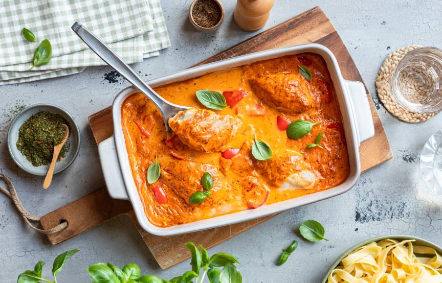 Paprika-Rahm-Hähnchen