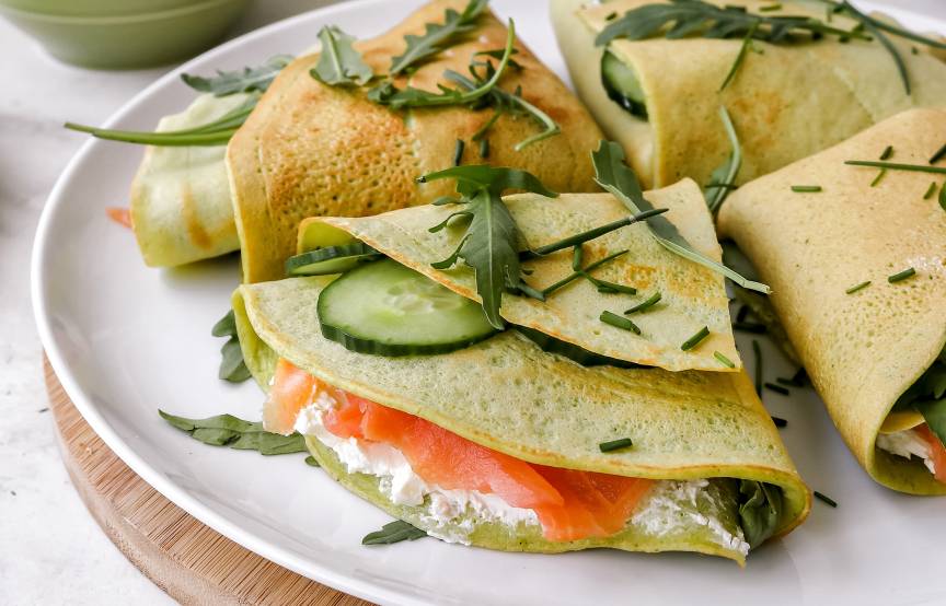 Zucchini - Pfannkuchen Wraps