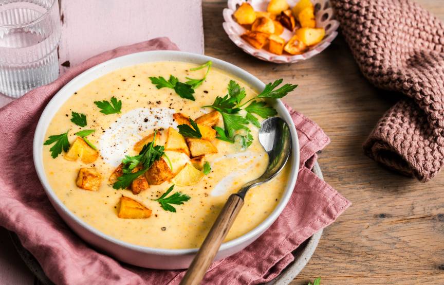 Ofenkartoffelsuppe – geröstet, püriert, geliebt