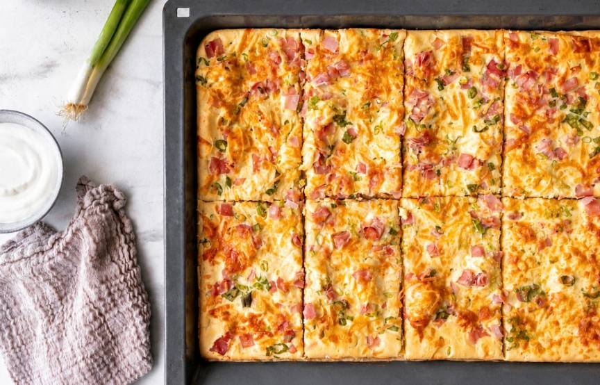 Ofenpfannkuchen Flammkuchen Style