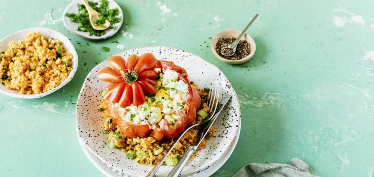 Gefüllte Tomaten mit Couscous