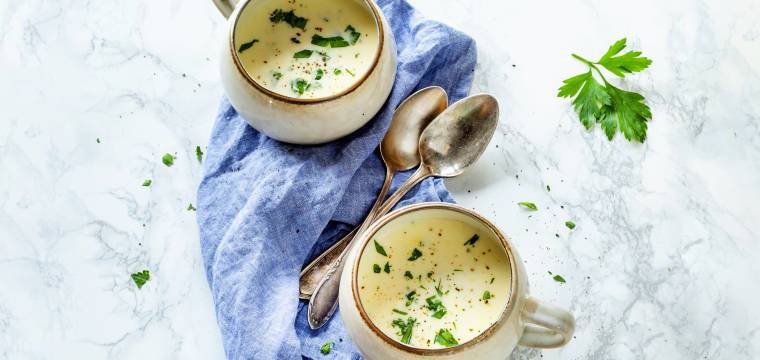 Spargelcremesuppe aus Spargelresten
