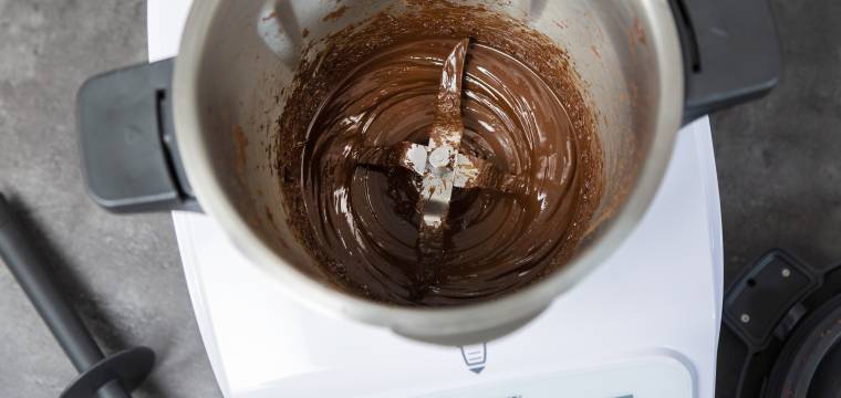 Geschmolzene Schokolade im Monsieur Cuisine