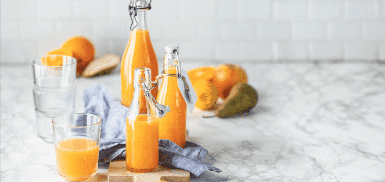 Frisch gepresster Saft aus dem Monsieur Cuisine