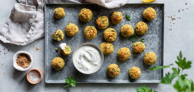 Falafel vom Blech