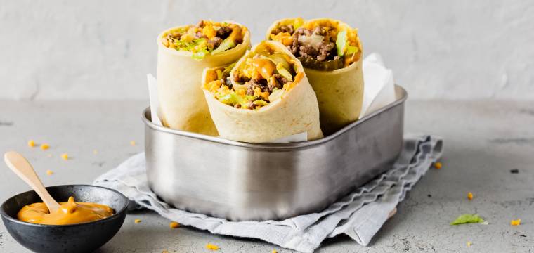 Cheeseburger-Wraps