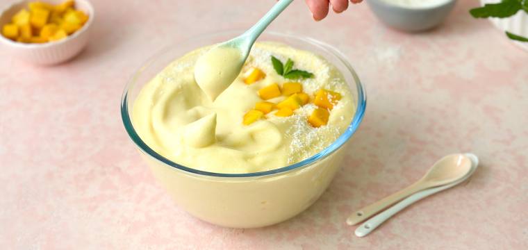 Mango-Protein-Fluff