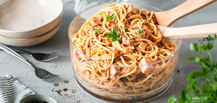 All-in-Spaghettisalat ohne Reste