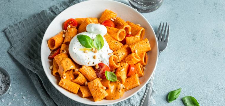 Rigatoni mit Burrata