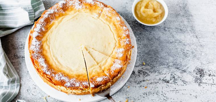 Apfelmus-Quark-Kuchen Apfelmus-Quark-Kuchen