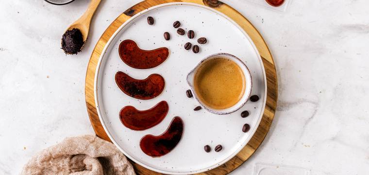 Kaffee-Augenpads