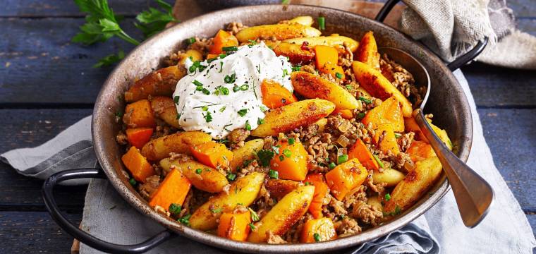 Kürbis-Schupfnudel-Pfanne Kürbis-Schupfnudel-Pfanne