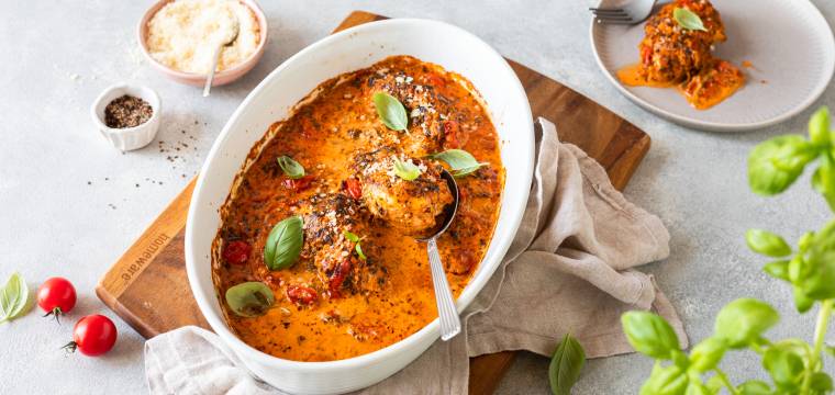 Hähnchen in Tomatensahne