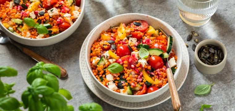 Protein-Linsensalat Protein-Linsensalat