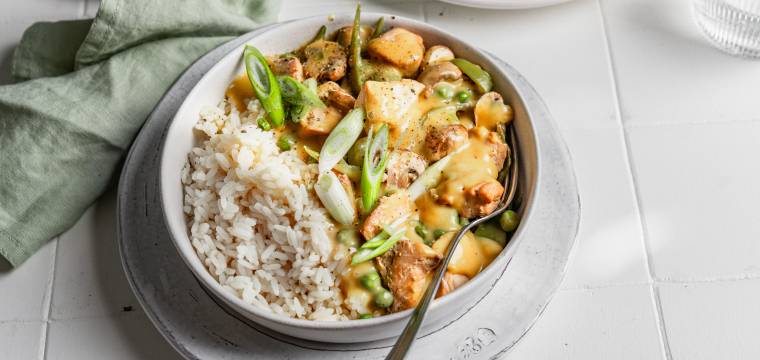 Hühherfrikassee „Asia“ Style Hühherfrikassee „Asia“ Style