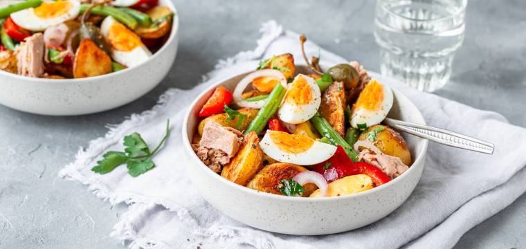 Frühkartoffel-Eiersalat zum Vorbereiten