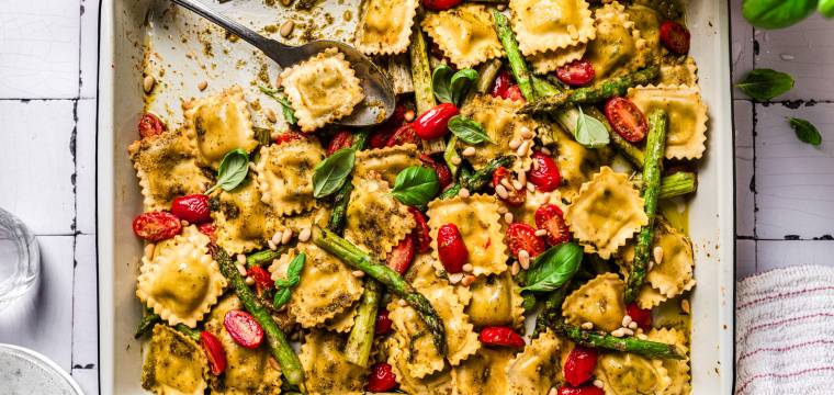 Frühlings Ravioli vom Blech Frühlings Ravioli vom Blech